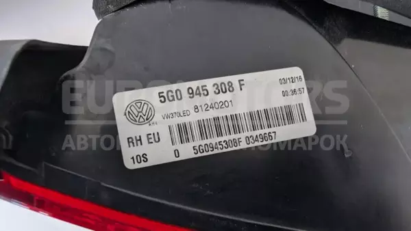 Комплект заднього правого ліхтаря LED 12-16 VW Golf 1.2 16V TSI (VII) 2012-2020 5G0945308F it-12912 Бензин - 5