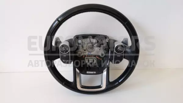 Кожаный руль Land Rover Range Rover Sport 3.0V6 2013 GK62-3F563-JC8PVJ it-12984 Дизель euromotors.com.ua