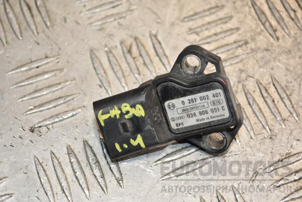 Датчик тиску наддуву (Мапсенсор) Skoda Fabia 1.4 16V 2007-2014 0281002401 392022 euromotors.com.ua