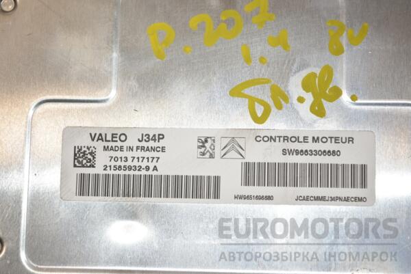 Блок керування двигуном Peugeot 207 1.4 8V 2006-2013 9663306680 392519 - 2