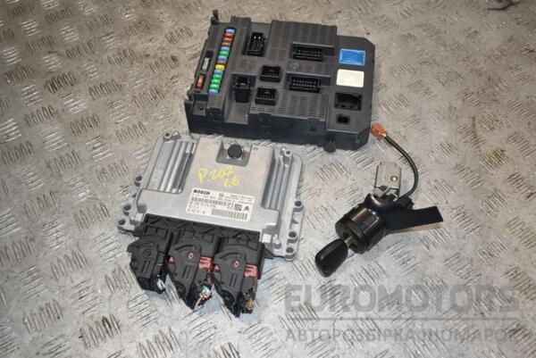 Блок управления двигателем комплект Peugeot 207 1.6 16V 2006-2013 9665291180 392743 euromotors.com.ua
