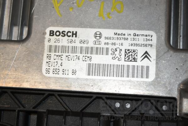 Блок управління двигуном комплект Peugeot 207 1.6 16V 2006-2013 9665291180 392743 - 2