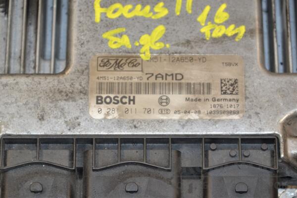 Блок керування двигуном Ford Focus 1.6tdci (II) 2004-2011 4M5112A650YD 392952 - 2