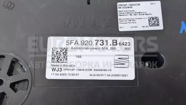 Панель приладів Seat Leon 2.0 TDI 2020 5FA920731B it-13034 Дизель - 3
