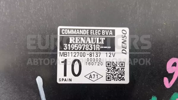 Блок керування автоматичною коробкою передач Renault Espace 1.6 DCI (V) 2015-2019 319597831R it-13050 Дизель - 3