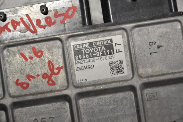 Блок керування двигуном Toyota Verso 1.6 16V 2009-2018 896610F171 393431 - 2
