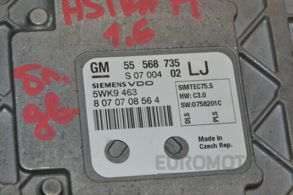 Блок управления двигателем Opel Astra 1.6 16V (H) 2004-2010 55568735 394942 - 2