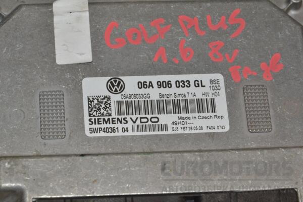 Блок керування двигуном VW Golf Plus 1.6 8V 2005-2014 06A906033GL 394958 - 2