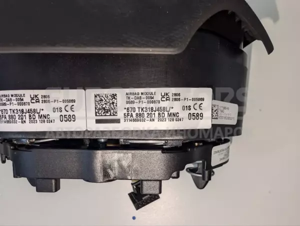 Подушка безопасности рулевого управления Seat Leon 2.0 TDI 2020 5FA880201BD it-13239 Дизель - 3