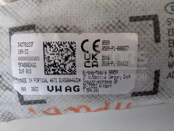 Подушка безпеки переднього правого сидіння Seat Leon 2.0 TDI 2020 5FA880242G it-13255 Дизель - 2