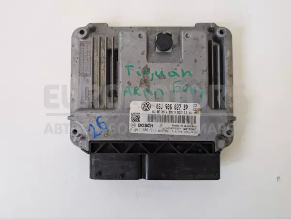 Блок управления двигателем VW Tiguan 2.0 TFSI 2007-2016 06J906027BP it-13261 Бензин euromotors.com.ua