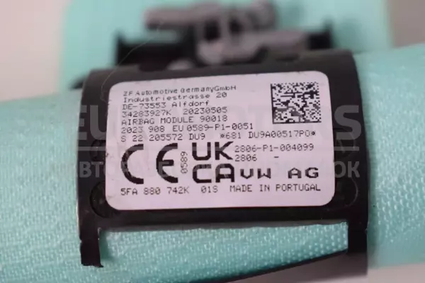 Правая боковая шторка безопасности Seat Leon 2.0 TDI 2020 5FA880742K it-13278 Дизель - 2