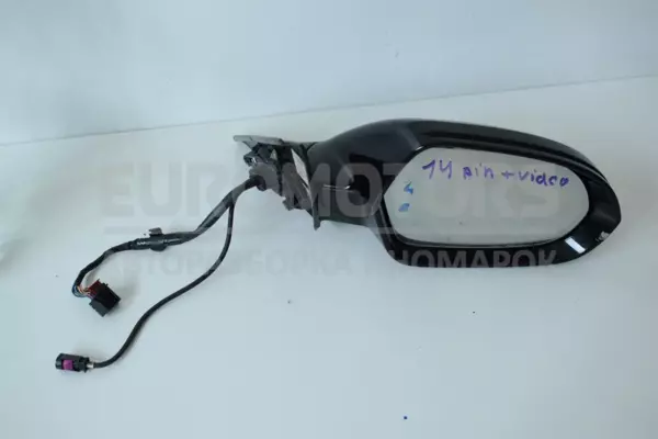 Правое зеркало 14 PIN Audi A6 3.0tdi (C7) 2011 4G1 857 409 BL it-13392 Дизель euromotors.com.ua
