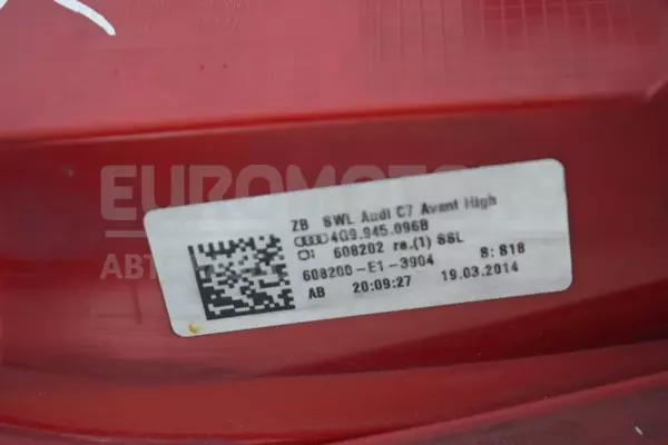 Задний правый фонарь (универсал) Audi A6 3.0tdi (C7) 2011 4G9945096B it-13395 Дизель - 3