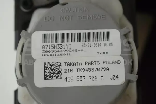Передній правий ремінь безпеки Audi A6 3.0tdi (C7) 2011 4G8857706M it-13453 Дизель - 3