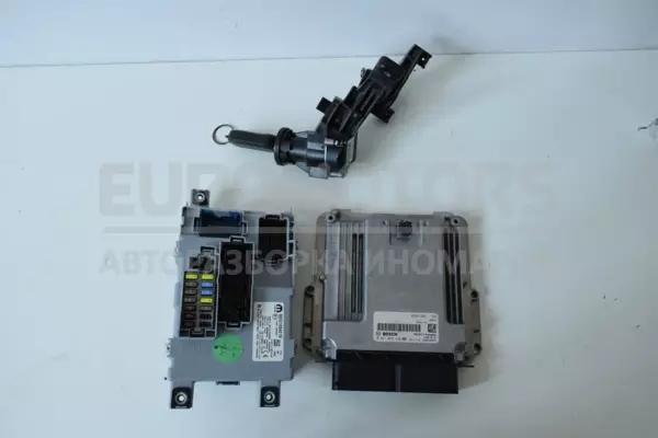 Блок управления двигателем (полный комплект зажигания) Fiat Doblo 1.6MJet 2010 0281033438 it-13490 Дизель euromotors.com.ua