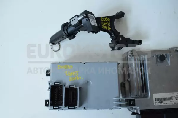 Блок управления двигателем (полный комплект зажигания) Fiat Doblo 1.6MJet 2010 0281033438 it-13490 Дизель - 3