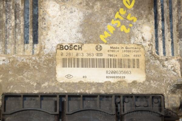 Блок управління двигуном комплект 06- Renault Master 2.5dCi 1998-2010 0281013363 398144 - 2