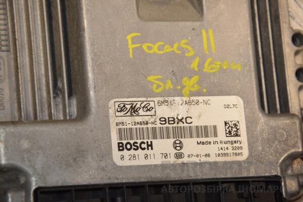 Блок управления двигателем Ford Focus 1.6tdci (II) 2004-2011 6M5112A650NC 398599 - 2