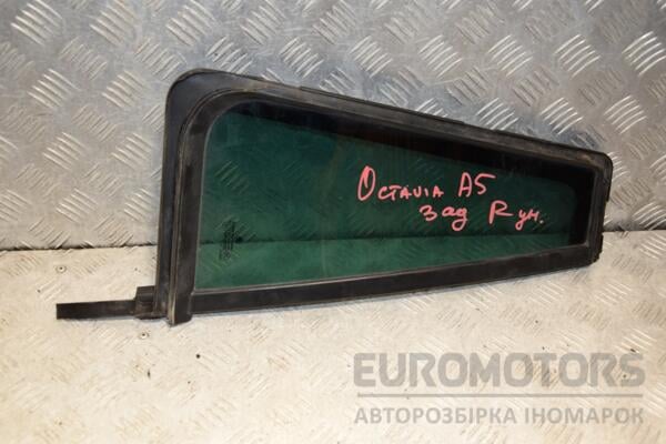 Скло двері заднє праве трикутник Skoda Octavia (A5) 2004-2013 399609 euromotors.com.ua