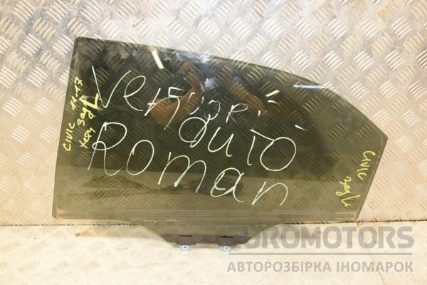 Скло двері заднє ліве Honda Civic 2011-2017 399659 euromotors.com.ua