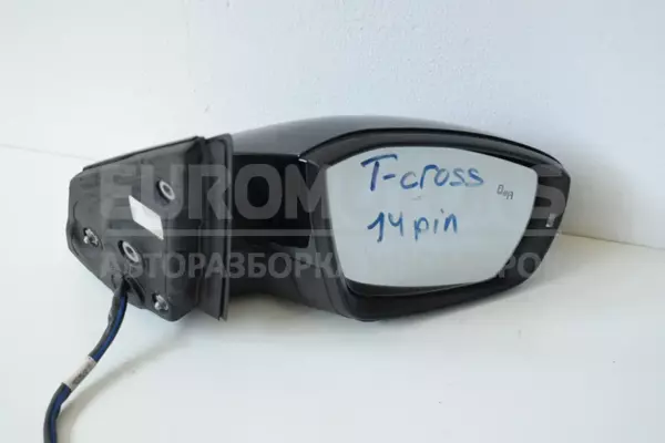 Правое зеркало 14 PIN VW T-Cross 1.0 2019 2GM857502A it-13480 Бензин euromotors.com.ua