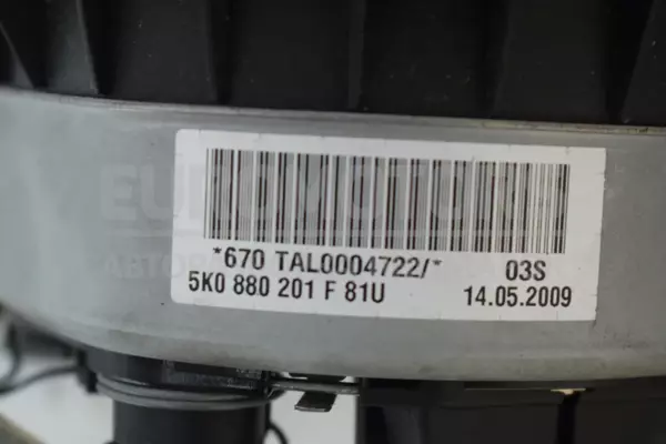 Подушка безпеки рульового керування VW Scirocco 2008-2017 5K0880201F it-13547 Бензин - 3