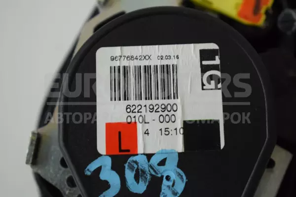 Передній лівий ремінь безпеки Peugeot 308 2.0 TDI (T9) 2013-2021 622192900 it-13587 Дизель - 2