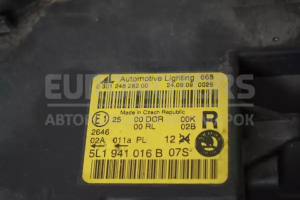 Правая фара Skoda Yeti 2009 5L1941016B it-13598 Бензин - 6