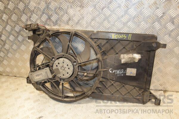 Вентилятор радіатора 7 лопатей в зборі з дифузором Ford Focus (II) 2004-2011 3M5H8C607RE 402850 euromotors.com.ua
