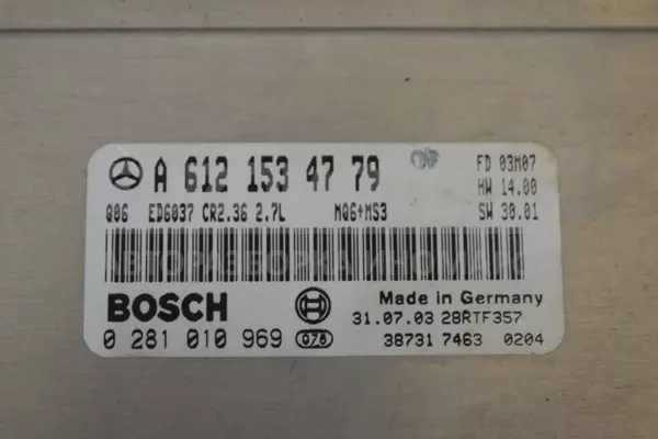 Блок управления двигателем Mercedes Sprinter 2.7 d (901/905) 1995-2006 A6121534779 it-13719 Дизель - 2