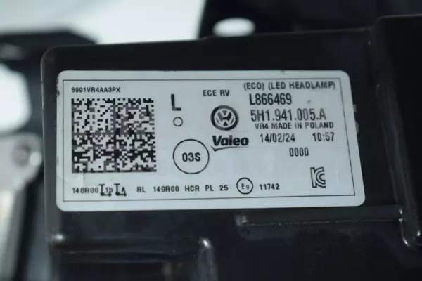 Ліва фара Full LED VW Golf (VIII) 2019 5H1941005A it-13779 Бензин - 7