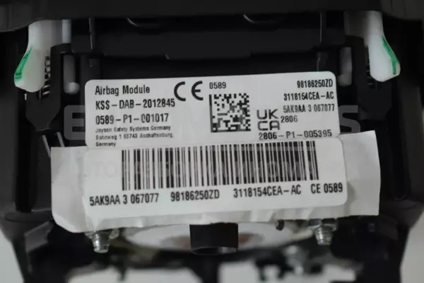 Подушка безопасности рулевого управления Citroen DS 7 1.5 HDI 2017-2022 98186250ZD it-13624 Дизель - 3