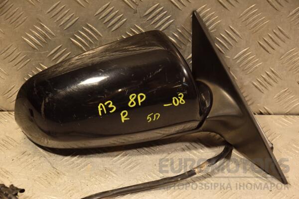 Зеркало правое электр 5 пинов -08 Audi A3 (8P) 2003-2012 403655 - 2