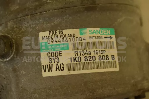 Компресор кондиціонера Skoda Superb 2.0 TDI 2008-2015 1K0820808B it-13702 Дизель - 4