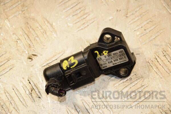 Датчик тиску наддуву (Мапсенсор) Audi A3 2.0tdi (8P) 2003-2012 0281002401 404184 euromotors.com.ua