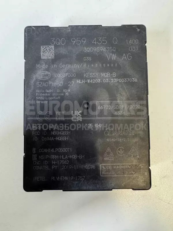 Блок управления KEYLESS Seat Tarraco 1.5tsi 2018 3Q0959435Q it-12231 Бензин euromotors.com.ua