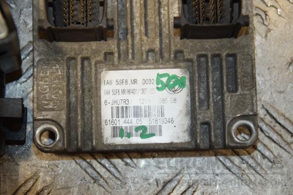 Блок управления двигателем комплект Fiat 500 1.2 8V 2007 51819346 405425 - 2
