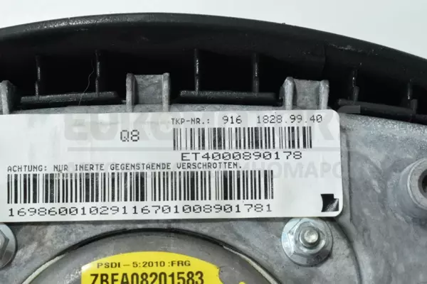 Подушка безпеки рульового керування Mercedes A-class 1.8 CDI (W169) 2004-2012 A16986001029 it-13944 Дизель - 3