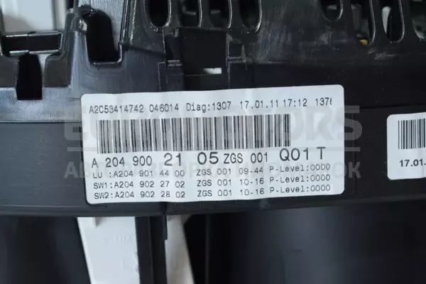 Приладова панель Mercedes C-class 2.2 CDI (W204) 2007-2015 A2049002105 it-13969 Дизель - 5