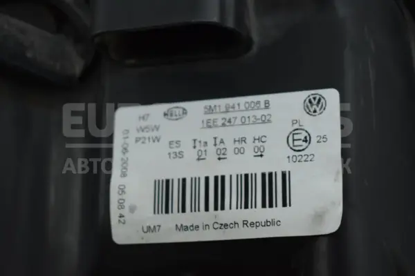 Правая фара VW Golf Plus 2005-2014 5M1941006B it-14103 - 3