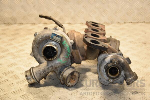Турбина (bi-turbo) (дефект) Opel Astra 2.0cdti Bi-Turbo (J) 2009-2015 55577924 407265 euromotors.com.ua