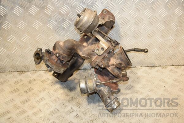 Турбина (bi-turbo) (дефект) Opel Astra 2.0cdti Bi-Turbo (J) 2009-2015 55577924 407265 - 4