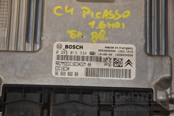 Блок управления двигателем Citroen C4 Picasso 1.6hdi 2007-2014 0281013334 407643 - 2