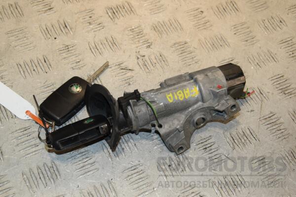 Замок запалювання в зборі ключ Skoda Fabia 2007-2014 4B0905851C 407688 euromotors.com.ua