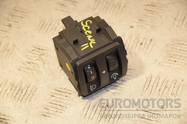 Кнопка коректора фар Renault Scenic (II) 2003-2009 8200121805 407789 euromotors.com.ua