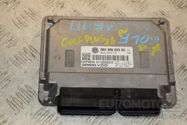 Блок управления двигателем VW Golf Plus 1.6 8V 2005-2014 06A906033DC 407919 euromotors.com.ua