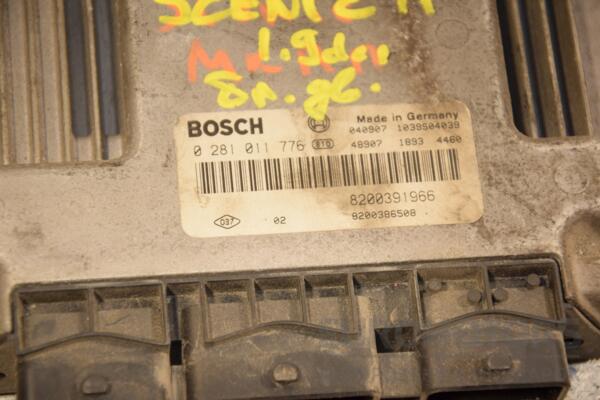 Блок управления двигателем Renault Scenic 1.9dCi (II) 2003-2009 0281011776 408936 - 2