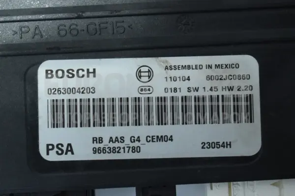 Блок управления датчиком парковки Citroen C5 1.8 2008-2017 9663821780 it-14158 Дизель - 2