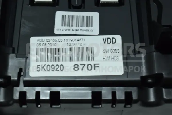 Приладова панель VW Golf 2.0 16V TSI (VI) 2008-2013 5K0920870F it-14170 Бензин - 3